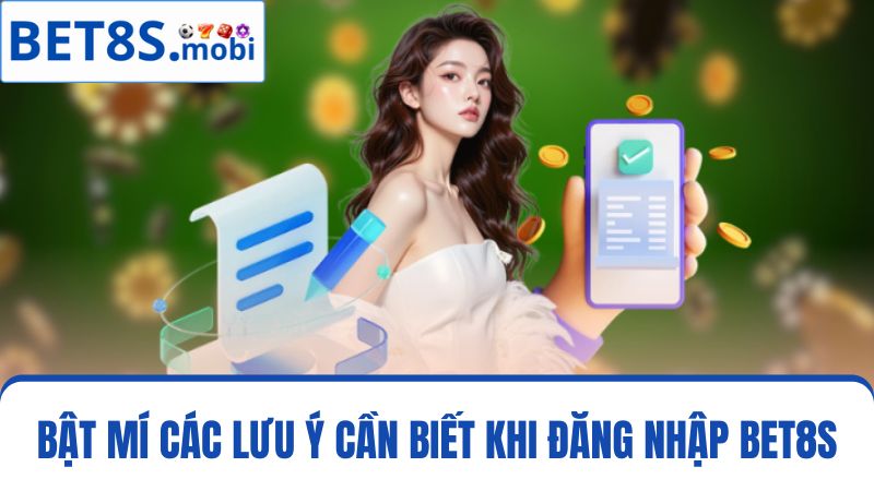 lưu ý khi đăng nhập Bet8s