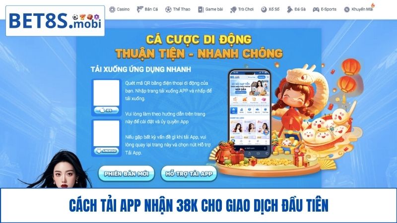 Cách tải app BET8S