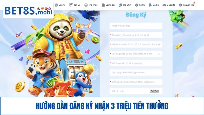 Hướng dẫn đăng ký BET8S