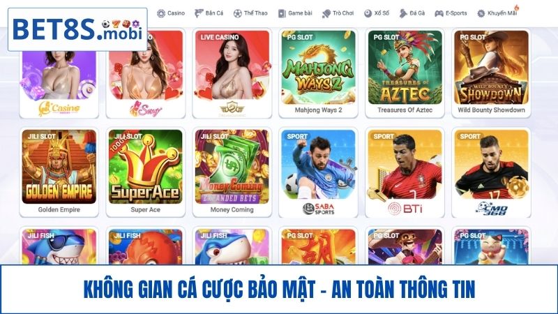 Không gian cá cược BET8S